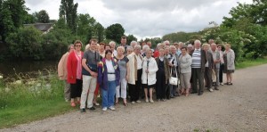 le groupe en bord de Vienne