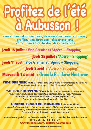 affiche animations commerçants