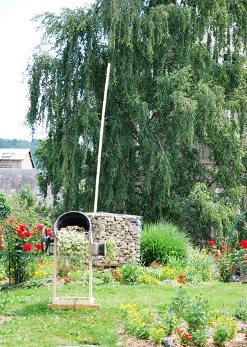 gabions et bétonnière