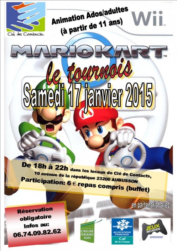 affiche tournois mario