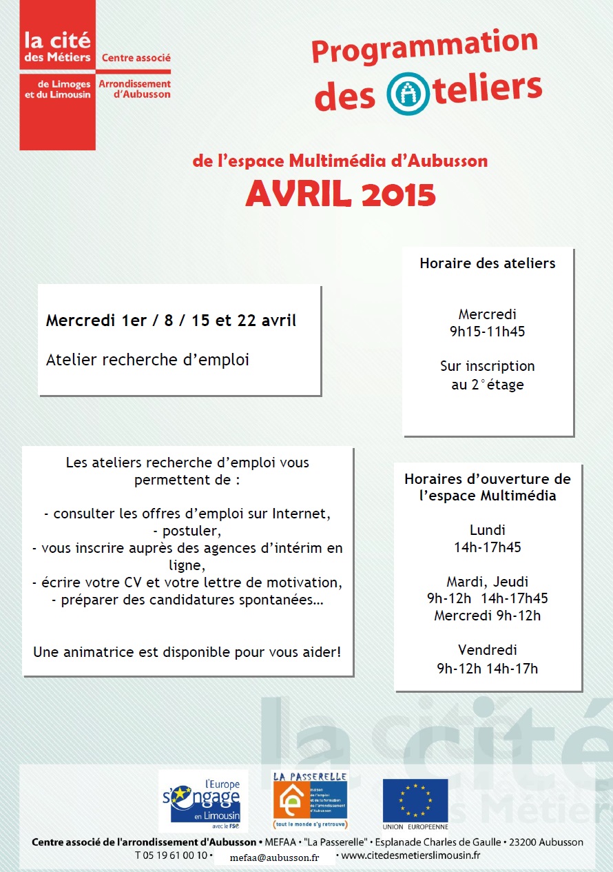 ateliers MEFAA avril 2015