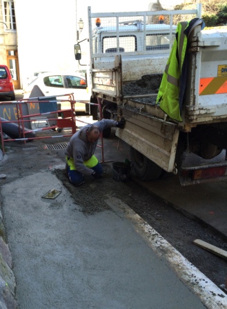 Travaux buse place de la paix