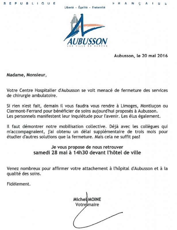 courrier 28 mai 2016