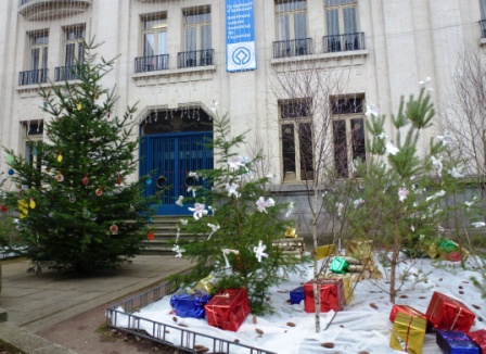 Déco noel devant hotel de ville