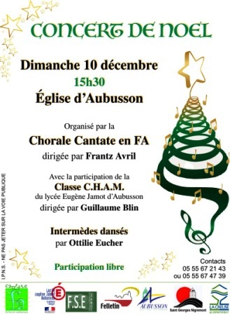 affiche noel cantate en fa