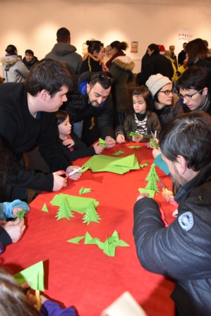 création de sapin en papier