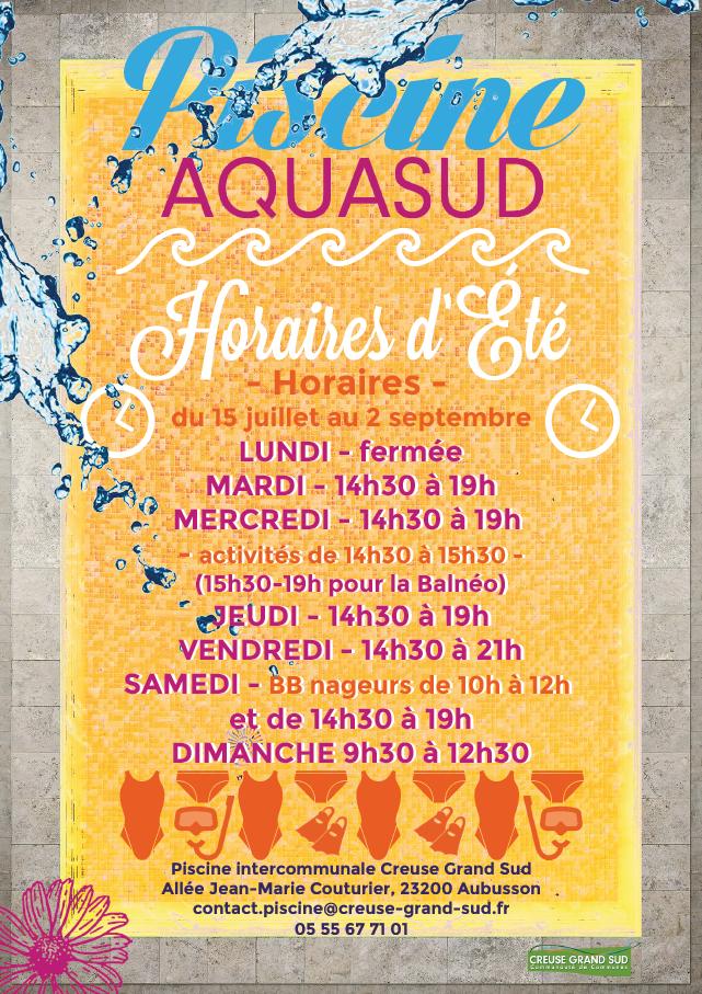 affiche aquasud 16 juillet 2018