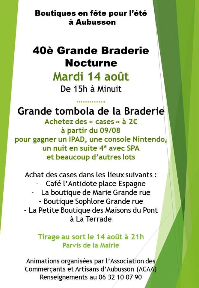 affiche braderie