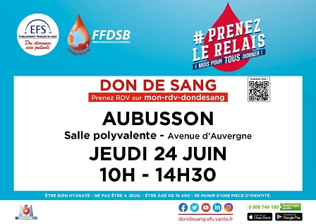 don du sang 24 juin 2021