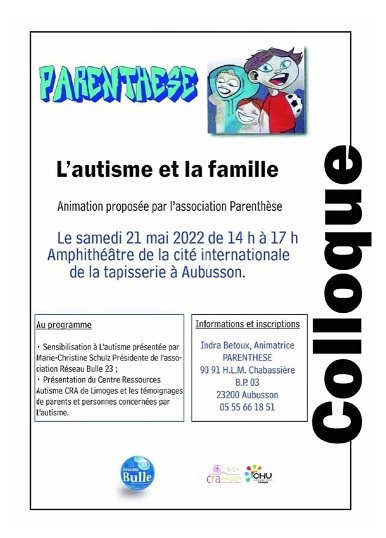 affiche colloque autisme site