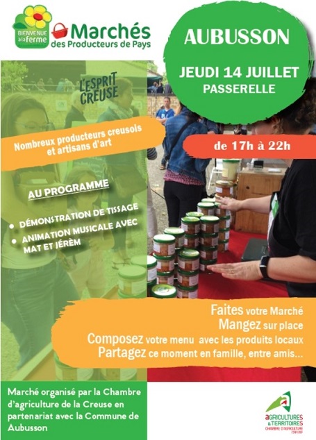 MARCHÉ PRODUCTEURS affiche 14 juillet 2022 site