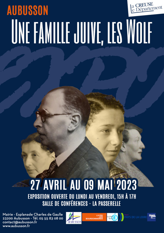 affiche Les Wolf, une famille juive Aubusson