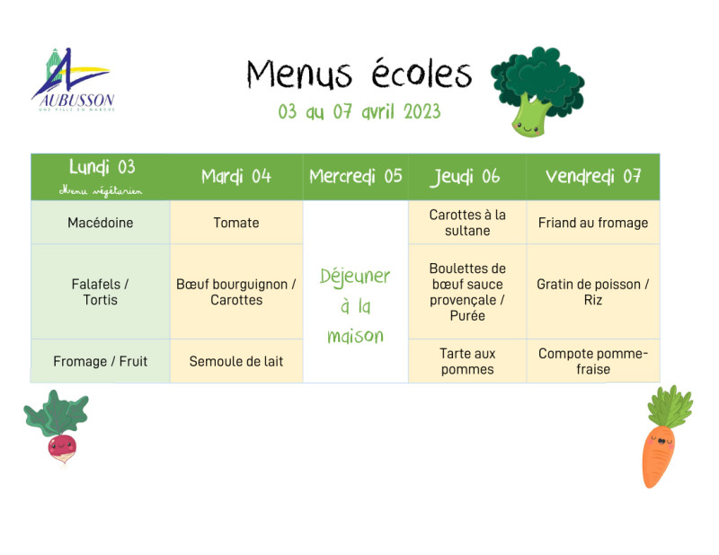 Microsoft Word - menus écoles semaine 03 au 07 avril 2023