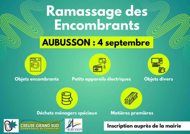 ramassage encombrants Aubusson