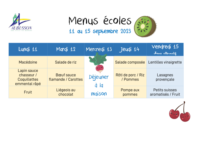 Microsoft Word - menus écoles semaine 11 au 15 septembre 2023