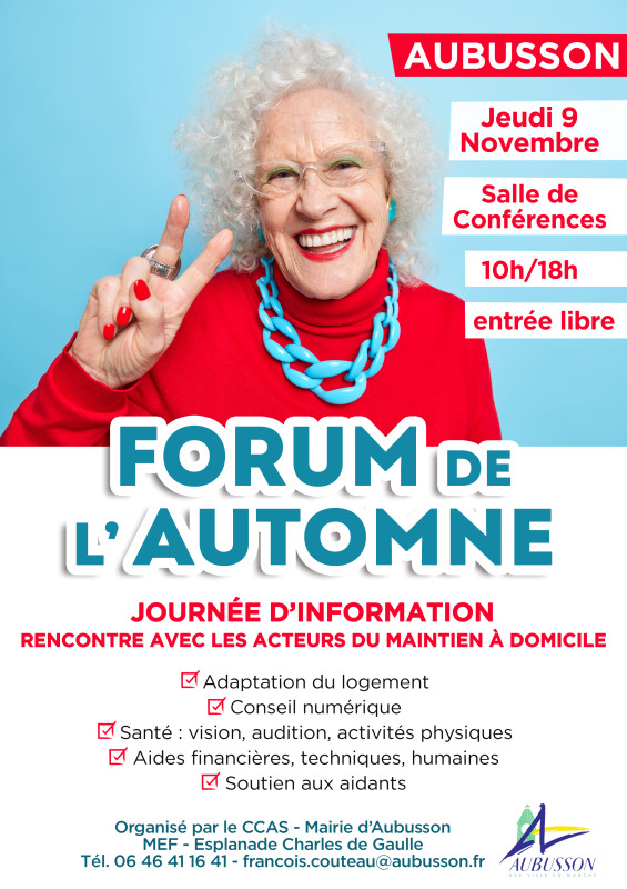 affiche - forum de l'automne Aubusson copie