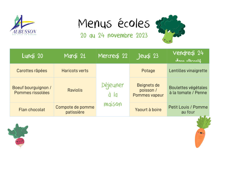 Microsoft Word - menus écoles semaine 20 au 24 novembre 2023