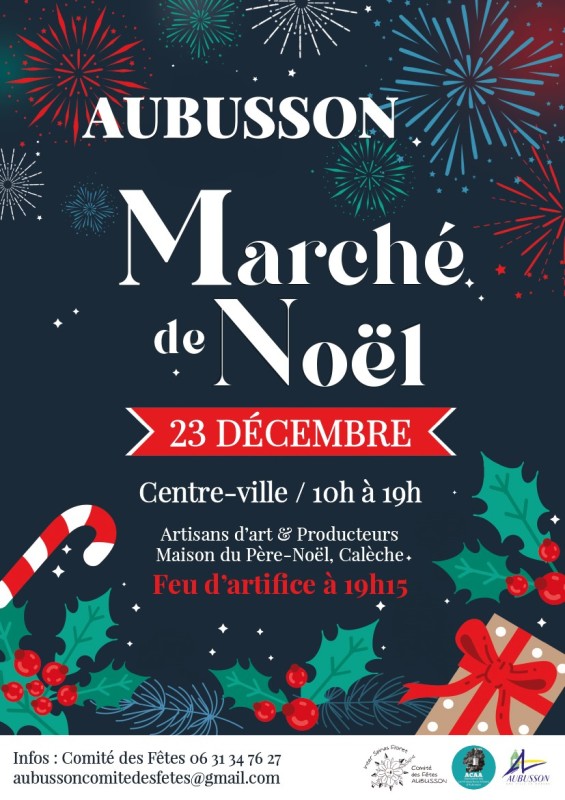 thumbnail_Affiche Marché de Noël Aubusson 2023