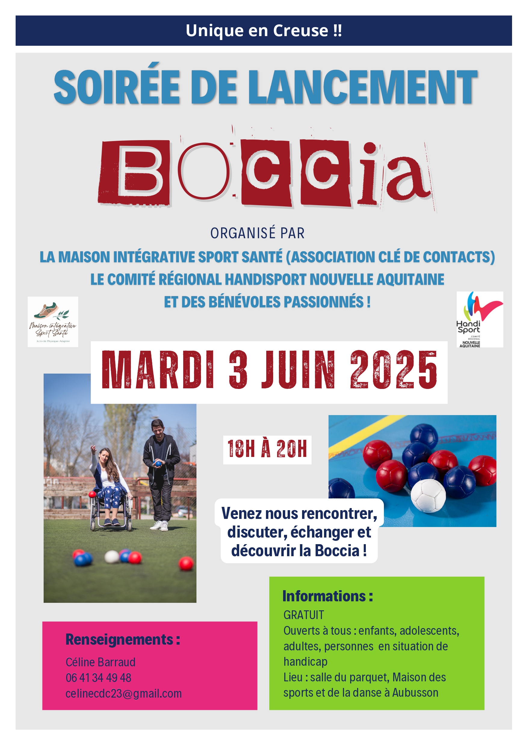 LANCEMENT BOCCIA